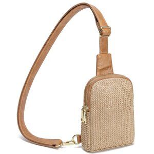 Versatile Faux Raffia Women’s Sling Bag - Perfect Companion for Every Adventure